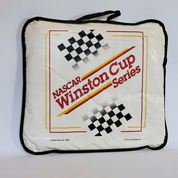 VTG NASCAR Winston Cup Series Vinyl Seat Cushion With Handle Rare. - Picture 9 of 10